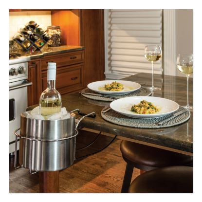 Wine By Your Side, Steel Frame/Red Wine Adapter/Ice Bucket, 161.06 cu in, Stainless Steel1