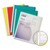 Vinyl Report Covers, 0.13" Capacity, 8.5 x 11, Clear/Assorted, 50/Box2