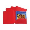 Two-Pocket Heavyweight Poly Portfolio Folder, 3-Hole Punch, 11 x 8.5, Red, 25/Box2