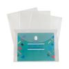 Reusable Poly Envelope, Hook/Loop Closure, 9.38 x 13, Clear, 5/Pack2