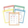 Reusable Dry Erase Pockets, 9 x 12, Assorted Primary Colors, 25/Box2