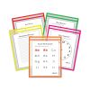 Reusable Dry Erase Pockets, 9 x 12, Assorted Neon Colors, 25/Box2