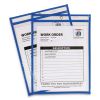 Stitched Shop Ticket Holders, Top Load, Super Heavy, Clear, 9" x 12" Inserts, 15/Box1