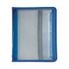 Zippered Binder with Expanding File, 2" Expansion, 7 Sections, Zipper Closure, 1/6-Cut Tabs, Letter Size, Bright Blue2