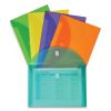 Reusable Poly Envelope, Hook/Loop Closure, 8.5 x 11, Assorted Colors, 10/Pack2