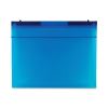Expanding File with Hang Tabs, Pre-Printed Index-Tab Inserts, 12 Sections, 1" Capacity, Letter Size, 1/6-Cut Tabs, Blue2