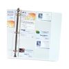 Business Card Binder Pages, For 2 x 3.5 Cards, Clear, 20 Cards/Sheet, 10 Sheets/Pack2