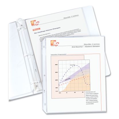 Standard Weight Polypropylene Sheet Protectors, Clear, 2", 11 x 8 1/2, 50/BX1