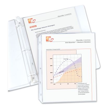 Standard Weight Polypropylene Sheet Protectors, Non-Glare, 2", 11 x 8 1/2, 50/BX1