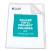 Deluxe Vinyl Project Folders, Letter Size, Clear, 50/Box2