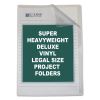 Deluxe Vinyl Project Folders, Legal Size, Clear, 50/Box1