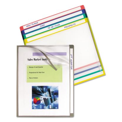 Write-On Project Folders, Straight Tab, Letter Size, Assorted Colors, 25/Box1