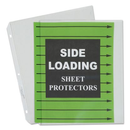 Side Loading Polypropylene Sheet Protectors, Clear, 2", 11 x 8 1/2, 50/BX1