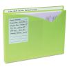 Write-On Poly File Jackets, Straight Tab, Letter Size, Assorted Colors, 25/Box2