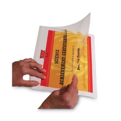 Quick Cover Laminating Pockets, 12 mil, 9.13" x 11.5", Gloss Clear, 25/Box1