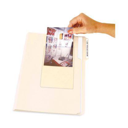 Peel and Stick Photo Holders, 4.38 x 6.5, Clear, 10/Pack1