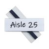 Clear Magnetic Label Holders, Side Load, 6 x 2, 10/Pack1