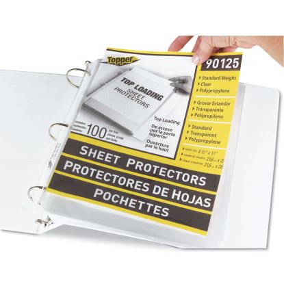 Top-Load Polypropylene Sheet Protectors, Standard, Letter, Clear, 2", 100/Box1