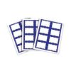 Laser Printer Name Badges, 3 3/8 x 2 1/3, White/Blue, 200/Box1