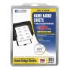 Laser Printer Name Badges, 3 3/8 x 2 1/3, White, 200/Box2