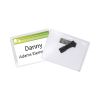 Magnetic Name Badge Holder Kit, Horizontal, 4w x 3h, Clear, 20/Box2