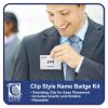 Name Badge Kits, Top Load, 4 x 3, Clear, Clip Style, 96/Box2
