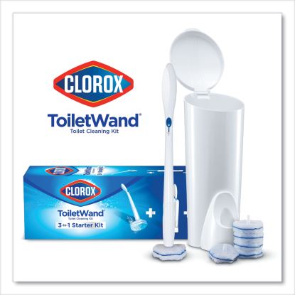 ToiletWand Disposable Toilet Cleaning System: Handle, Caddy and Refills, White1