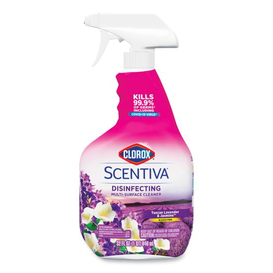 Scentiva Multi Surface Cleaner, Tuscan Lavender and Jasmine, 32oz, Spray Bottle1