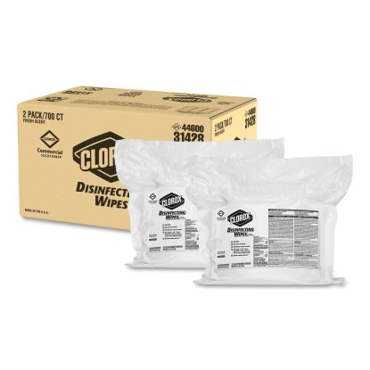 Disinfecting Wipes, Fresh Scent, 7 x 8, 700/Bag Refill, 2/Carton1