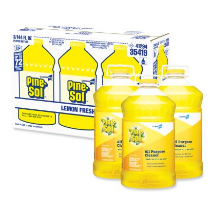 All Purpose Cleaner, Lemon Fresh, 144 oz Bottle, 3/Carton1