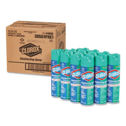 Disinfecting Spray, Fresh, 19 oz Aerosol Spray, 12/Carton1
