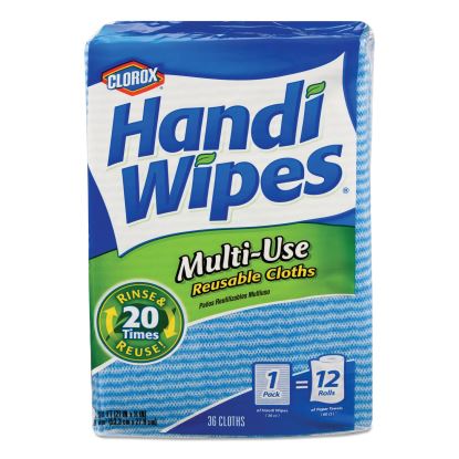 Handi Wipes, 21 x 11, Blue, 36 Wipes/Pack, 4 Packs/Carton1