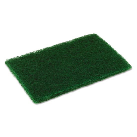 Medium Duty Scouring Pad, 6 x 9, Green, 10/Pack, 6 Packs/Carton1