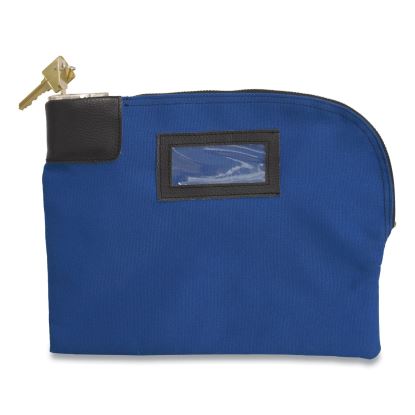 Fabric Deposit Bag, Locking, Canvas, 8.5 x 11 x 1, Blue1