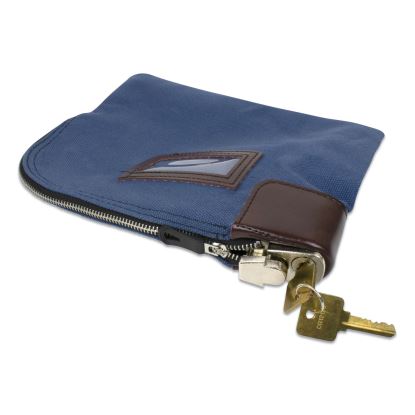 Fabric Deposit Bag, Locking, 8.5 x 11 x 1, Nylon, Blue1
