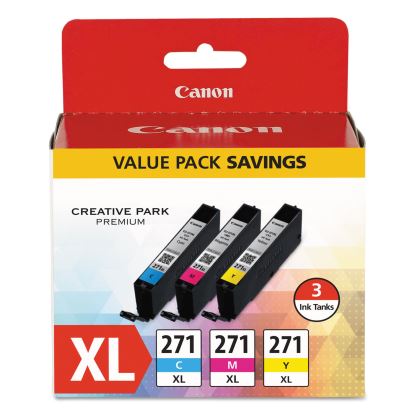 0337C005 (CLI-271XL) High-Yield Ink, Cyan/Magenta/Yellow1