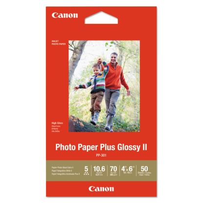 Photo Paper Plus Glossy II, 10.6 mil, 4 x 6, Glossy White, 50/Pack1