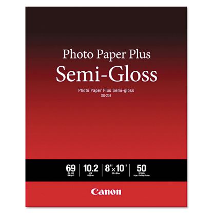 Photo Paper Plus Semi-Gloss, 10.2 mil, 8 x 10, Semi-Gloss White, 50/Pack1