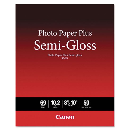 Photo Paper Plus Semi-Gloss, 10.2 mil, 8 x 10, Semi-Gloss White, 50/Pack1