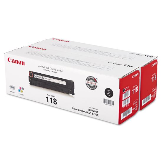 2662B004 (118) Toner, 3,400 Page-Yield, Black, 2/Pack1