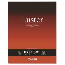 PRO Luster Inkjet Photo Paper, 10.2 mil, 8.5 x 11, Luster White, 50/Pack1
