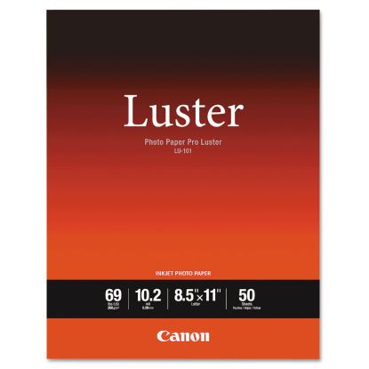 PRO Luster Inkjet Photo Paper, 10.2 mil, 8.5 x 11, Luster White, 50/Pack1