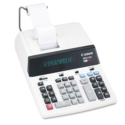 MP21DX 12-Digit Ribbon Printing Calculator, Black/Red Print, 3.5 Lines/Sec1