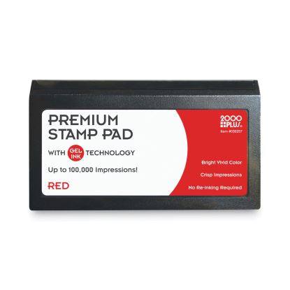 Microgel Stamp Pad for 2000 PLUS, 3 1/8 x 6 1/6, Red1