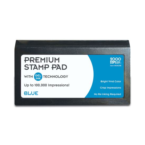 Microgel Stamp Pad for 2000 PLUS, 3 1/8 x 6 1/6, Blue1