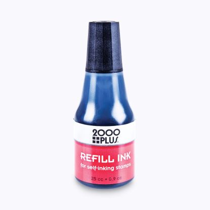 Self-Inking Refill Ink, 0.9 oz. Bottle, Black1