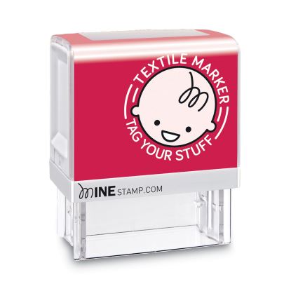 MINE Textile Stamp, 1 1/2" x 1 1/2", Black1