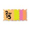 Die Cut Paper Signs, 5.25 x 5.25, Square, Assorted Colors, Pack of 48 Each2