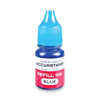 ACCU-STAMP Gel Ink Refill, 0.35 oz Bottle, Blue1