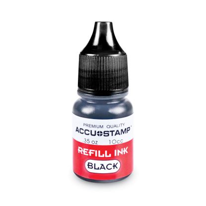 ACCU-STAMP Gel Ink Refill, 0.35 oz Bottle, Black1